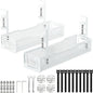 2Pack Under Desk Cable Management Tray, No Drill Mesh Desk Cable Tray, Wire by Unknown