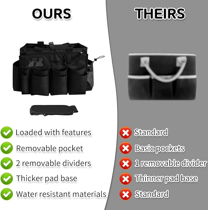 Boczif Cleaning Caddy Bag Wearable, Cleaning Caddy Supplies Organizer - Image 5