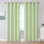 DUALIFE Light Green Blackout Curtain Panels/Drapes by DUALIFE