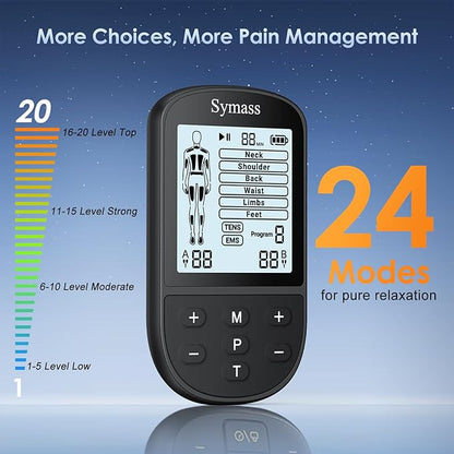 TENS Unit Muscle Stimulator, EMS Massager Machine, Dual Channel Electronic - Image 7
