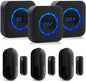 Wireless Door Chime for Business When Entering Door Chimes When Door Opens for by SANJIEGuardSecurity