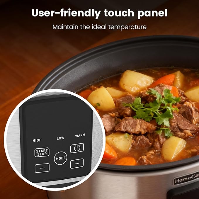 HOMECOOKIN Slow Cooker, Extra Large 10 Quart Digital Programmable Slow Cookers - Image 5