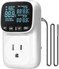 Digital Temperature Controller Outlet, 15A/1800W Heavy Duty Thermostat Plug by Wilawels