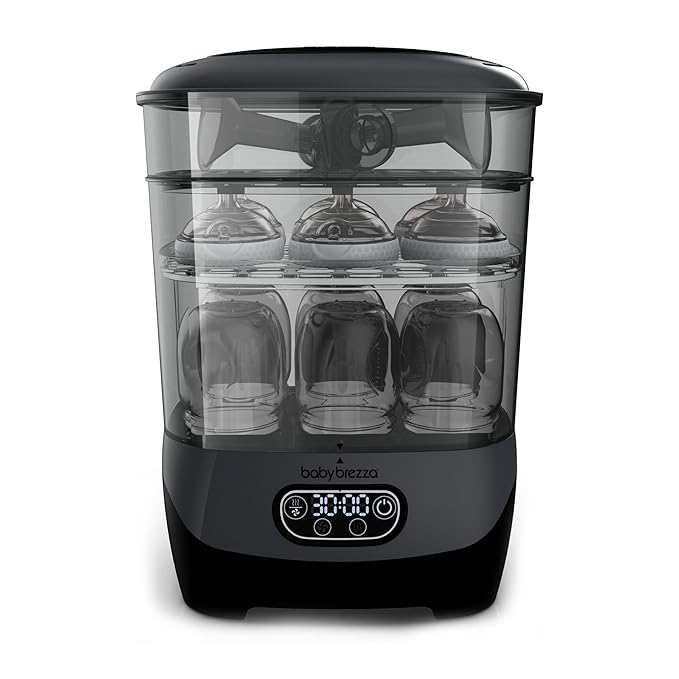 Baby Brezza Bottle Sterilizer and Dryer Advanced – 33% Faster by BabyBrezza