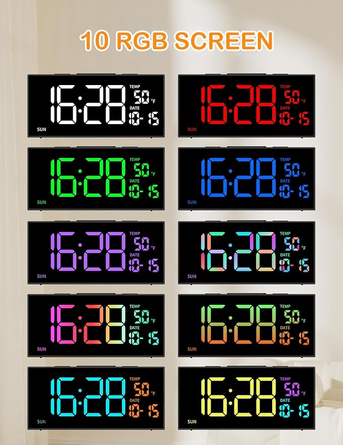 Netzu Alarm Clocks for Bedrooms, Digital Clock - Image 2