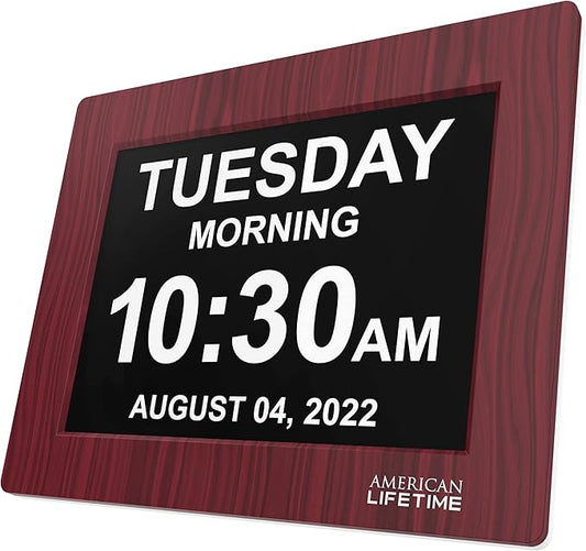 American Lifetime 【New 2023】 Dementia Clock Large Digital Clock by AmericanLifetime