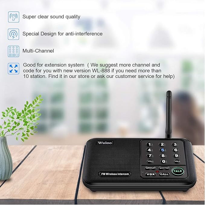 Wuloo Intercoms Wireless for Home 1 Mile Range 10 - Image 2