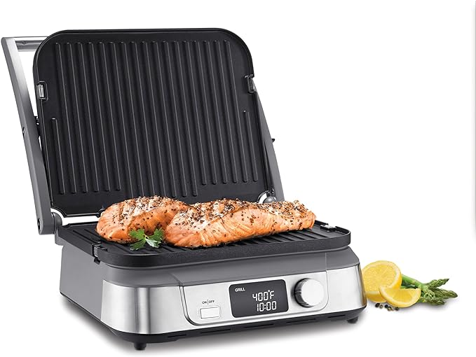 Cuisinart Electric Griddler FIVE Countertop Grill, Enjoy 5-in-1 Functions by Cuisinart