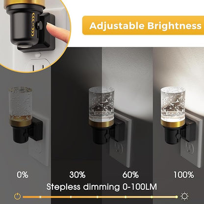 L LOHAS LED Night Light, 2 Pack Dimmable Night Lights Plug into Wall, Automatic - Image 2