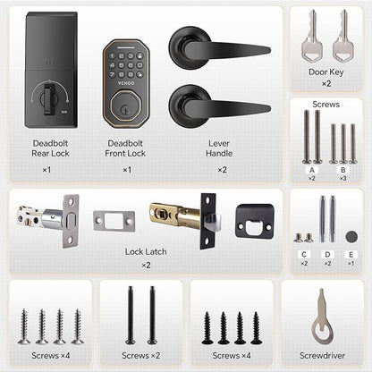 VCHOO Keyless Entry Door Lock Set Smart Locks - Image 8