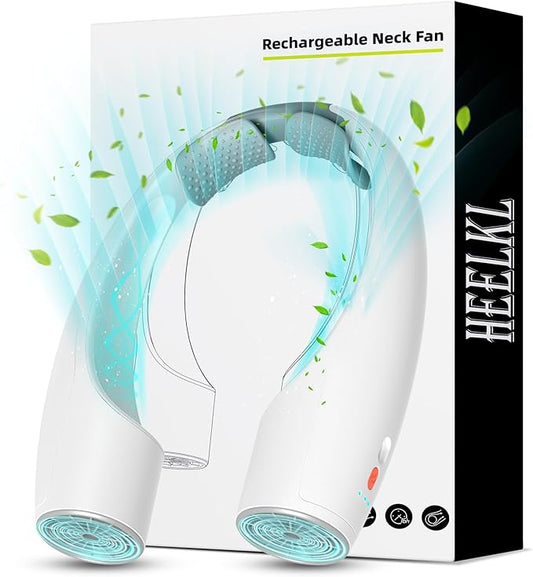 AI Neck Fan, 4 Speeds Adjustable Portable Personal Fan Rechargeable, 4000 mAh by Unknown