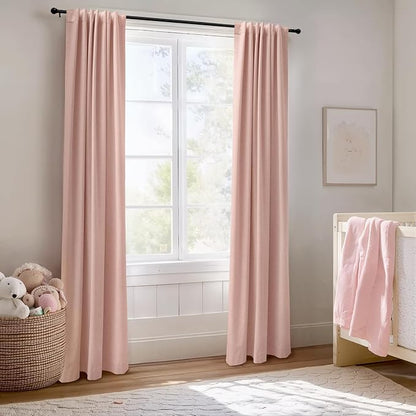 100% Blackout Shield Linen Blackout Curtains - Image 5