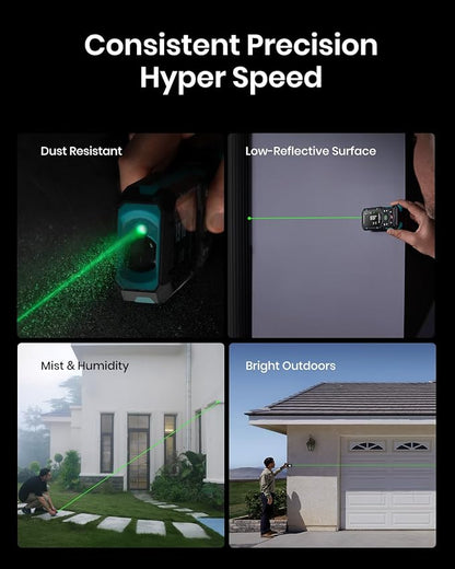 MILESEEY S50 Green-Beam Laser Distance Measure - 400ft Laser Measure - Image 4