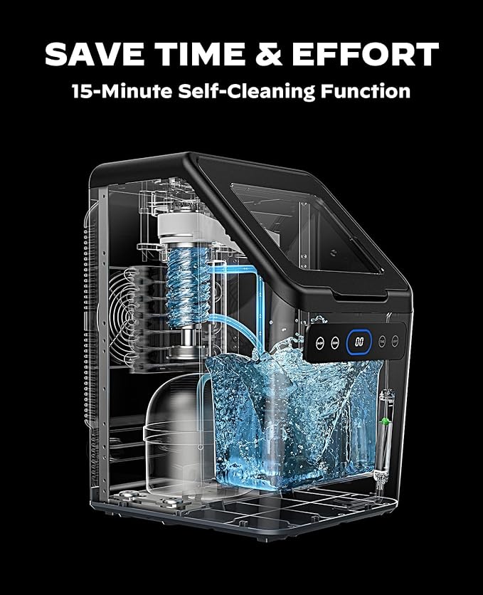 Silonn Nugget Ice Makers Countertop, Timer Pebble Ice Maker - Image 7