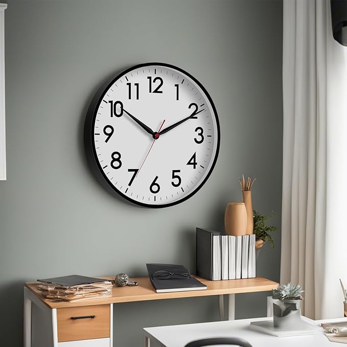 AKCISOT 16 Inch Wall Clock Large Silent Non-Ticking Wall Clocks Battery Operated - Image 8