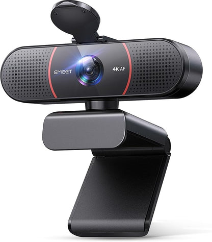 EMEET C960 4K Webcam for PC, 4K UHD Sony Sensor, PDAF Auto Focus, Dual AI by EMEET