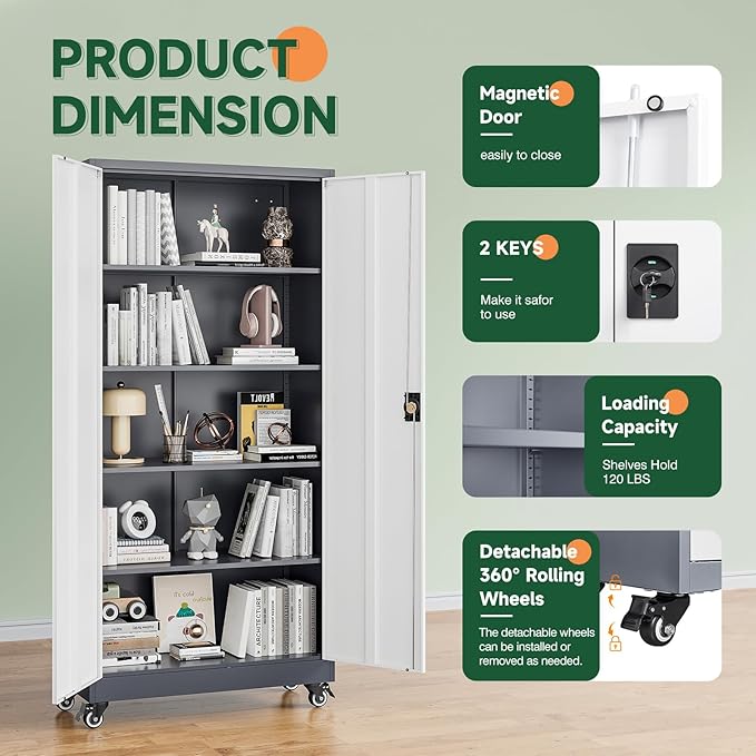 Letaya Metal Garage Storage Cabinets - Image 6