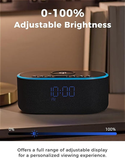 Odokee Wireless Charging Alarm Clock Radio: Qi Certified Fast Wireless Charger - Image 6