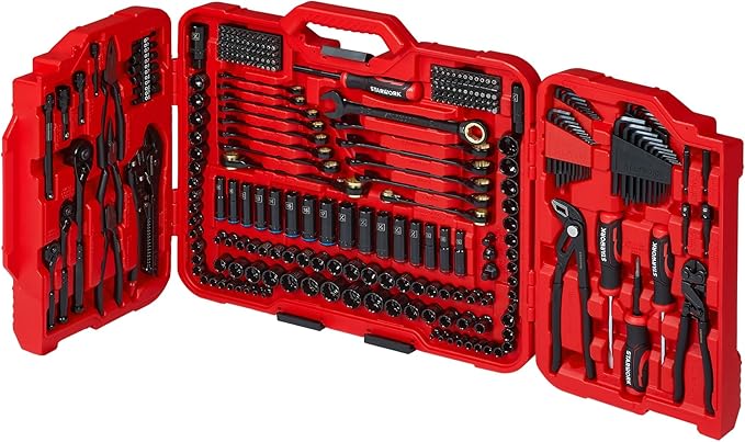 STARWORK TRUE MECHANIC 312-Piece Mechanics Tool Set and Socket Set, Professional by STARWORK