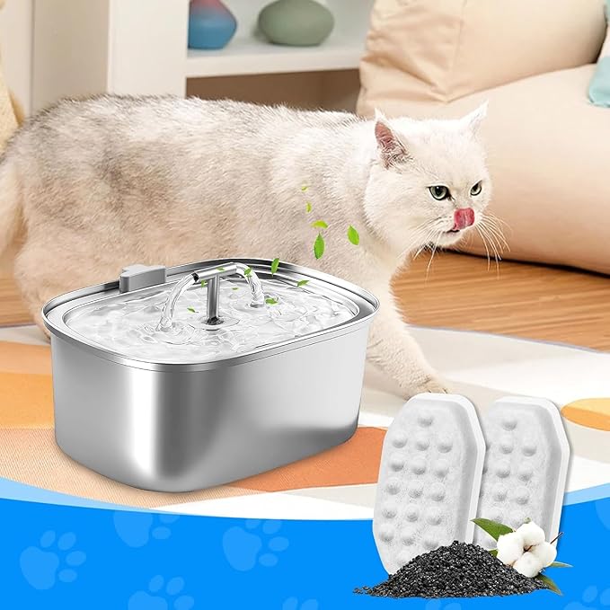 24 Pack Stainless Steel Cat Fountain Filters Compatible - Image 6