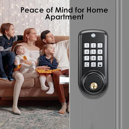 Smart Lock, Keyless Entry Door Lock, Password Mechanical Key 2 Unlocking - Image 6