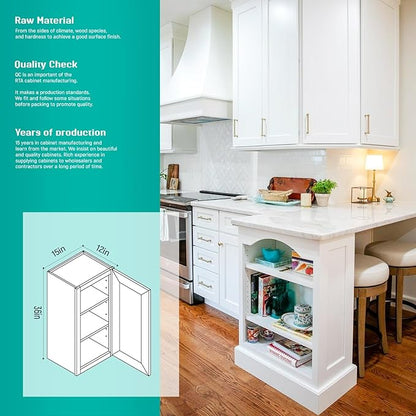 Wall Kitchen Cabinets, RTA Cabinets, Wall Mounted, RTA Upper Cabinet, Modern - Image 3