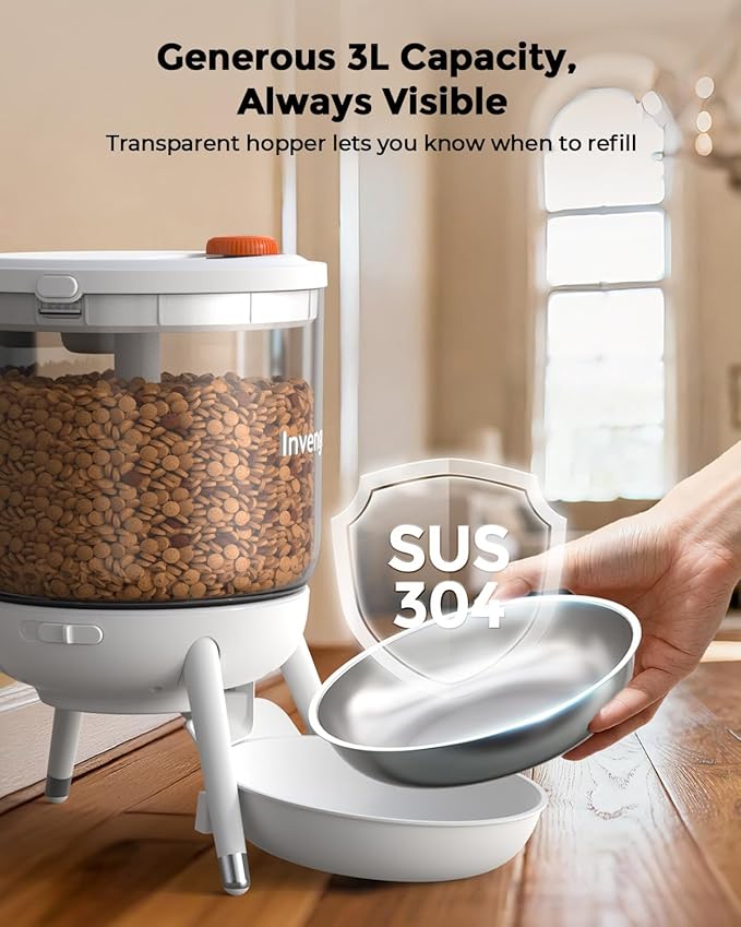 Automatic Cat Feeder, 3L Timed Pet Feeder - Image 6