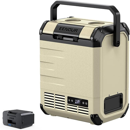 EENOUR D10 12 Volt Car Refrigerator, Portable Freezer 10.6Qt/10L Battery & by EENOUR