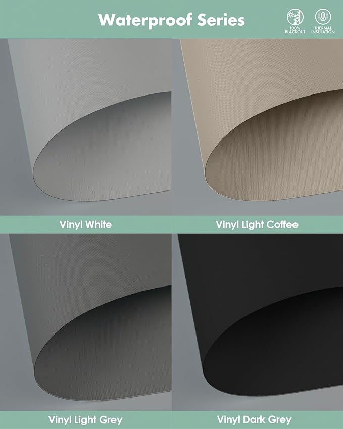 Yoolax Motorized Blinds with Remote, Fabric Sample - Image 4