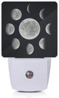 Smoaffly Moon Phases Night Light Plug-in LED Nightlights Auto Sensor Night Lamp by Smoaffly