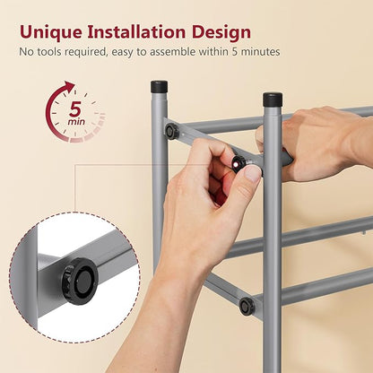 Tajsoon 2 Tier Expandable Shoe Rack - Image 4