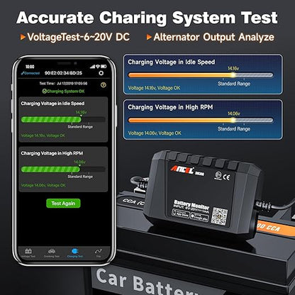 ANCEL BM300 12V Battery Monitor, Cranking System Test & Alarm - Image 4