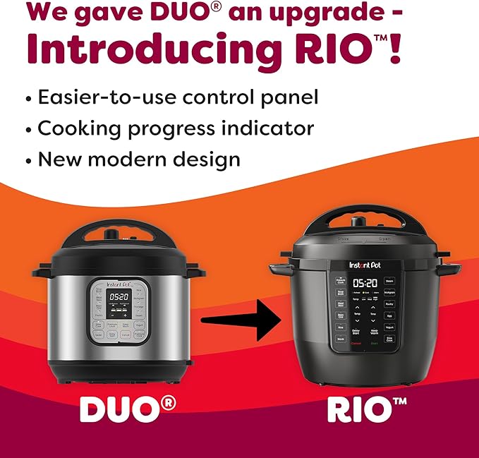 Instant Pot 6QT RIO 7-in-1 Multi-Cooker, Pressure Cooker, Slow cook, Rice Maker - Image 7