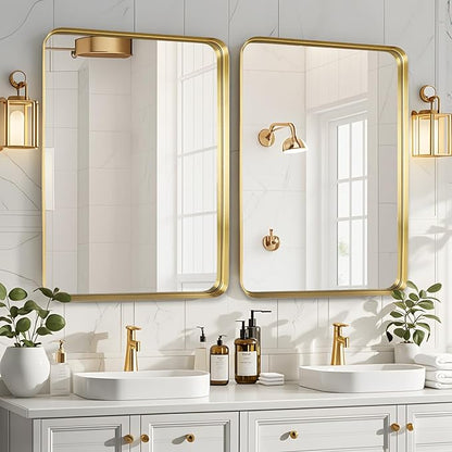 Fabuday Gold Bathroom Mirror 22x30 Inch - Image 3