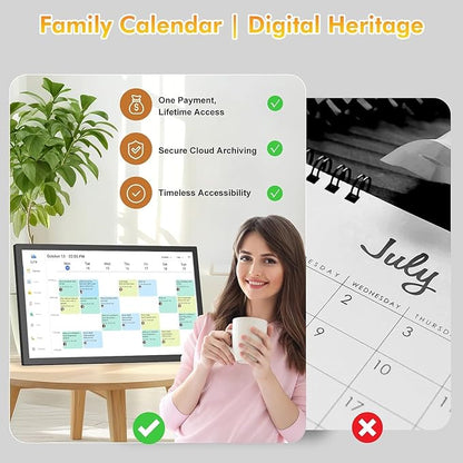 24" Digital Calendar Chore-Chart for-Family-Schedule - Image 7