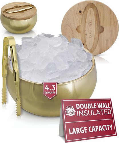 Gusto Nostro 4.1L Insulated Ice Bucket by GustoNostro