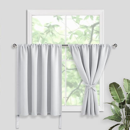 JIUZHEN Short Blackout Curtains by JIUZHEN