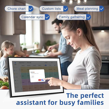 21.5 Inch Digital Calendar, Electronic Chore Chart, Smart Weekly and Monthly - Image 4