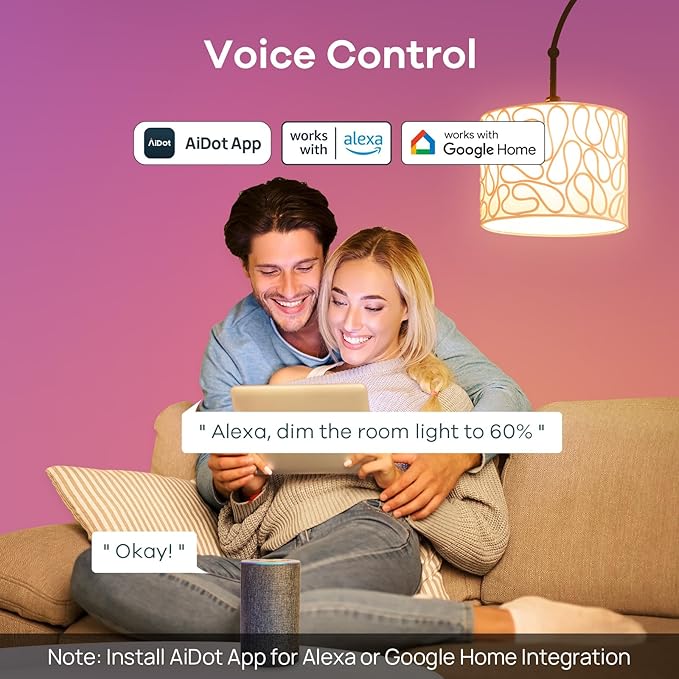 Linkind WiFi Smart Light Bulbs, Alexa Light Bulb Work - Image 3