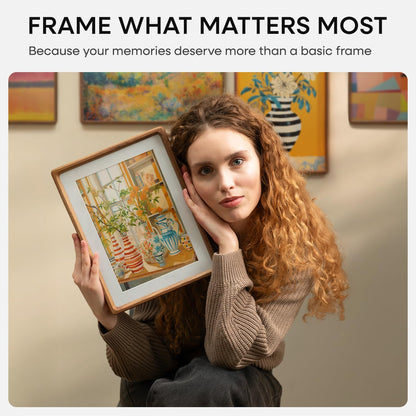 16 x 24 Picture Frame Brown, Mortise & Tenon Walnut 16x24 Wooden Poster Frames with Mat 12x18 for Wall, 24x16 Dark Wood Frames Matted to 12 by 18 inch Art, Tempered Glass, Wall Kit, Set of 2