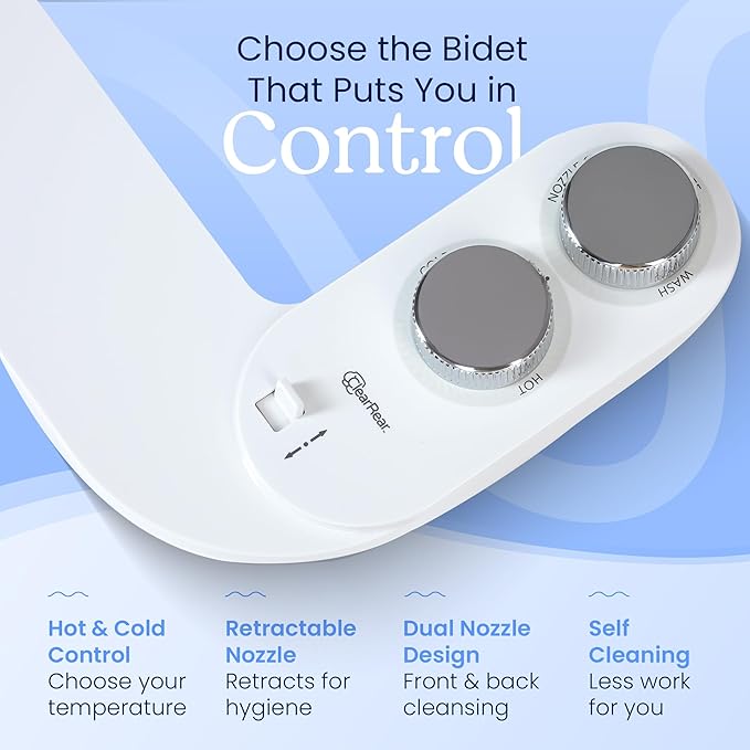 CLEAR REAR Bidet Attachment for Toilet Seat - Image 4