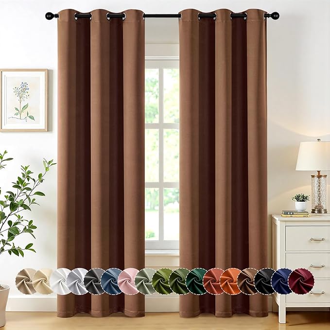 MIULEE Blackout Curtains for Bedroom Living Room 84 Inches Long 2 Panels by MIULEE