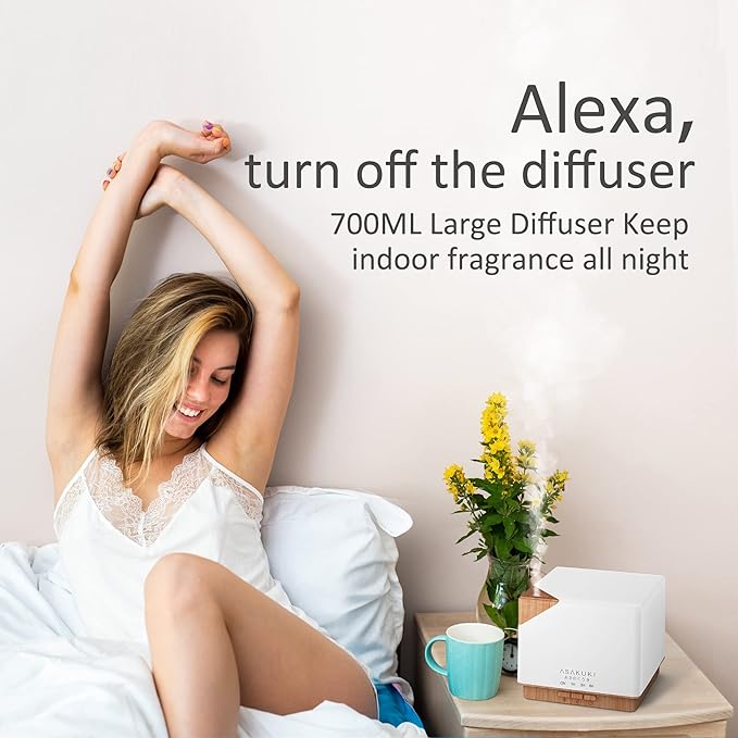 ASAKUKI Smart WiFi Essential Oil Aromatherapy Diffuser, Easy Connect - Image 7