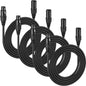 MFL. 6.6 ft Flexible DMX Cable 3 Pin Signal XLR Male to Female Cable Wire by MFL