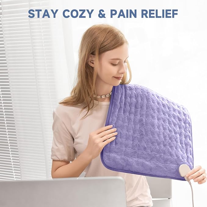 Electric Heating Pad for Cramps and Stomach Pain, 6 Temperature Levels - Image 2