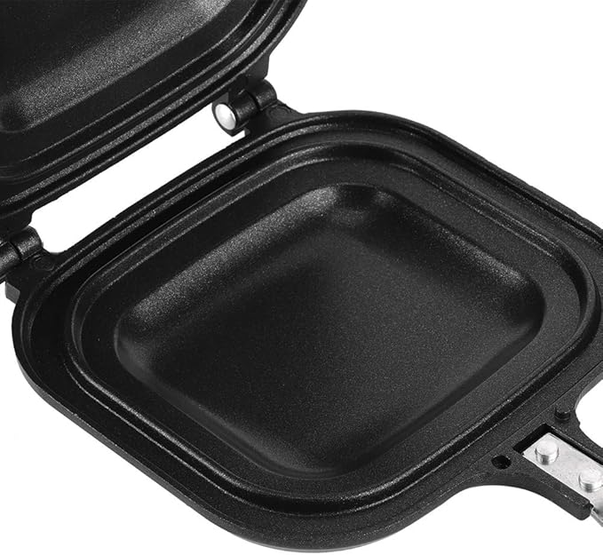 Double - Sided Nonstick Fry Pan Sandwich Toaster, Electric Breakfast Maker - Image 2