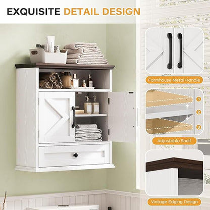 Bathroom Wall Cabinet, Wall Mounted Medicine Cabinet - Image 4