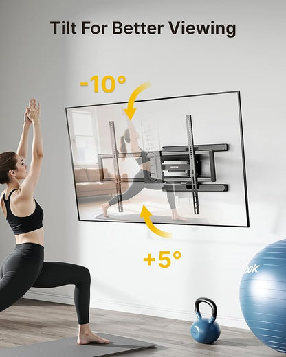 monTEK Heavy Duty Full Motion TV Wall Mount - Image 7