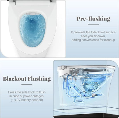 Giantex Smart Toilet, Elongated Bidet Toilet - Image 5