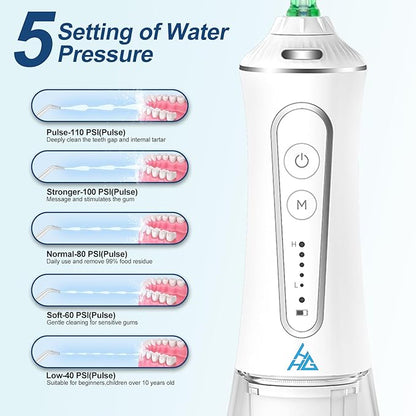 Dental Flosser with 5 Modes, Cordless Travel Dental Flosser, Rechargable - Image 4